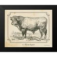 thumbnail image 2 of Babbitt, Gwendolyn 14x12 Black Modern Framed Museum Art Print Titled - Farm Bull II, 2 of 5