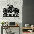 thumbnail image 4 of Craftnamesign Custom Motorcycle Metal Wall Art LED Light, Motocross Sign, Motocross Decor, 4 of 5