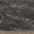 thumbnail image 3 of SAFAVIEH Penelope Braden Solid Shag Area Rug, Grey, 6'7" x 6'7" Round, 3 of 10
