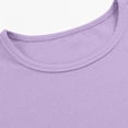 thumbnail image 5 of UAMVSH Girls Short Sleeve T Shirts Kids Ribbed Knit Crewneck Basic Tees Comfy Casual Slim Fit Summer Tops 5-16 Years, 5 of 7