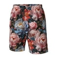 thumbnail image 5 of Naloa Rose Flowers Men's Beach Shorts, Surfing shorts, Swim trunks, Quick Dry Swim Trunks for Surfing Beach Fun - Small, 5 of 9