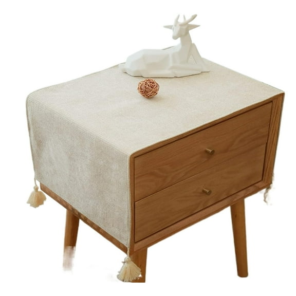 Simple Bedside Table Cover Cloth nightstand Tablecloth Cover Small Square Tablecloth Suitable for end Table Side Table Cabinet