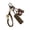 Black, variant on Braided Rope Keychain Dumbbell Weights Bag Pendant Charm Fashion Backpack Accessories for Handbag,Purse Decorations
