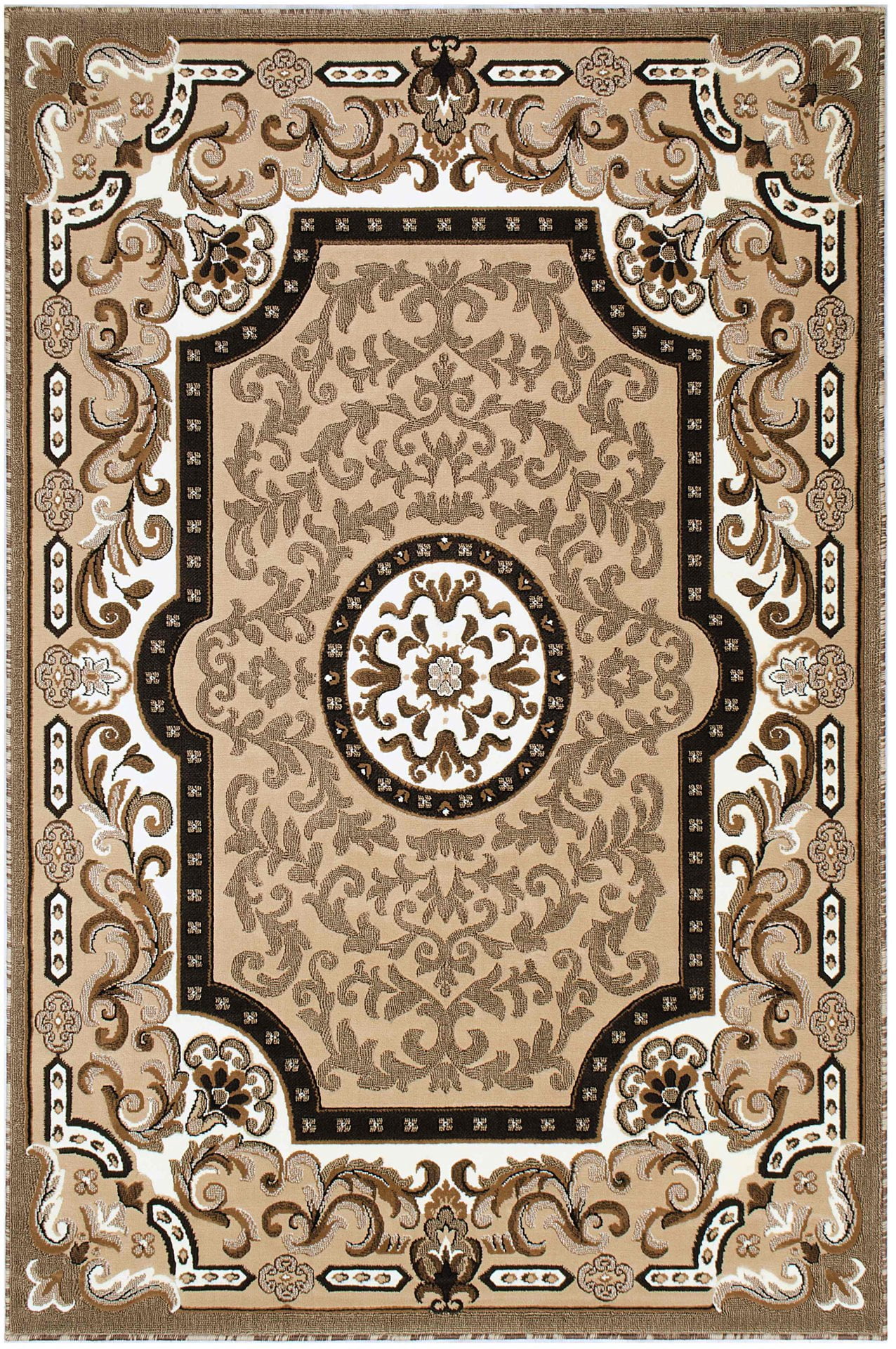 HR HANDCRAFT RUGS, Livingroom Rugs Bohemian Rugs, Shed Free Stain Resistant Easy Clean, Berber Brown and Multi, 5' x 7'