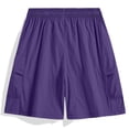 thumbnail image 6 of Jalioing Mens Quick Dry Cargo Shorts Solid Color Loose Breathable Workout Shorts Summer Drawstring Waist Sport Shorts, 6 of 7