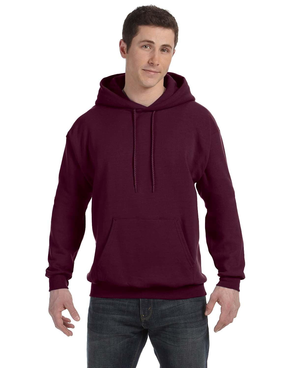 Hanes EcoSmart Unisex Fleece Hoodie Maroon XL - Walmart.com