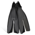 thumbnail image 1 of Tignapoo High-Performance Split Fin Swim Fins for Snorkeling, Diving, and Swimming Training - Black, Medium Size, 1 of 7