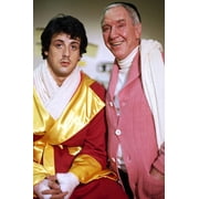 Sylvester Stallone and Burgess Meredith in Rocky II in dressing room 24x36 Poster