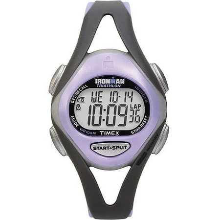 Timex Women's Ironman Sleek 50 Mid-Size Watch, Purple Resin Strap