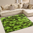 thumbnail image 2 of SKYSONIC Neon Dark Green Lightweight Carpet Mats Area Soft Rugs Floor Mat Rug Home Decoration for Kids Room Living Room 63 x 48 inches, 2 of 6