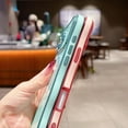 thumbnail image 5 of For iPhone 12 Case Magnetic,for Women Girls Soft Rubber Cute Wave Frame Curly Shape Love Heart Luxury Plating Phone Case Compatible with MagSafe Shockproof Back Cover,Purple, 5 of 10