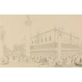 thumbnail image 2 of Sir Charles D'Oyly 24x17 Black Ornate Framed Double Matted Museum Art Print Titled: View of the Doge's Palace and Church of St. Mark, Venice (1840), 2 of 5