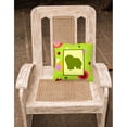 thumbnail image 2 of Green Fabric Decorative Pillow with Dog Silhouette, 2 of 4