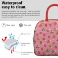 thumbnail image 3 of Lunch Bag Lunch Box for Women Reusable Insulated Lunch Bags,Water-Resistant Fruits Strawberry Pattern Cooler Lunch Tote Bag, Large Capacity for Work Travel Picnic, 3 of 6