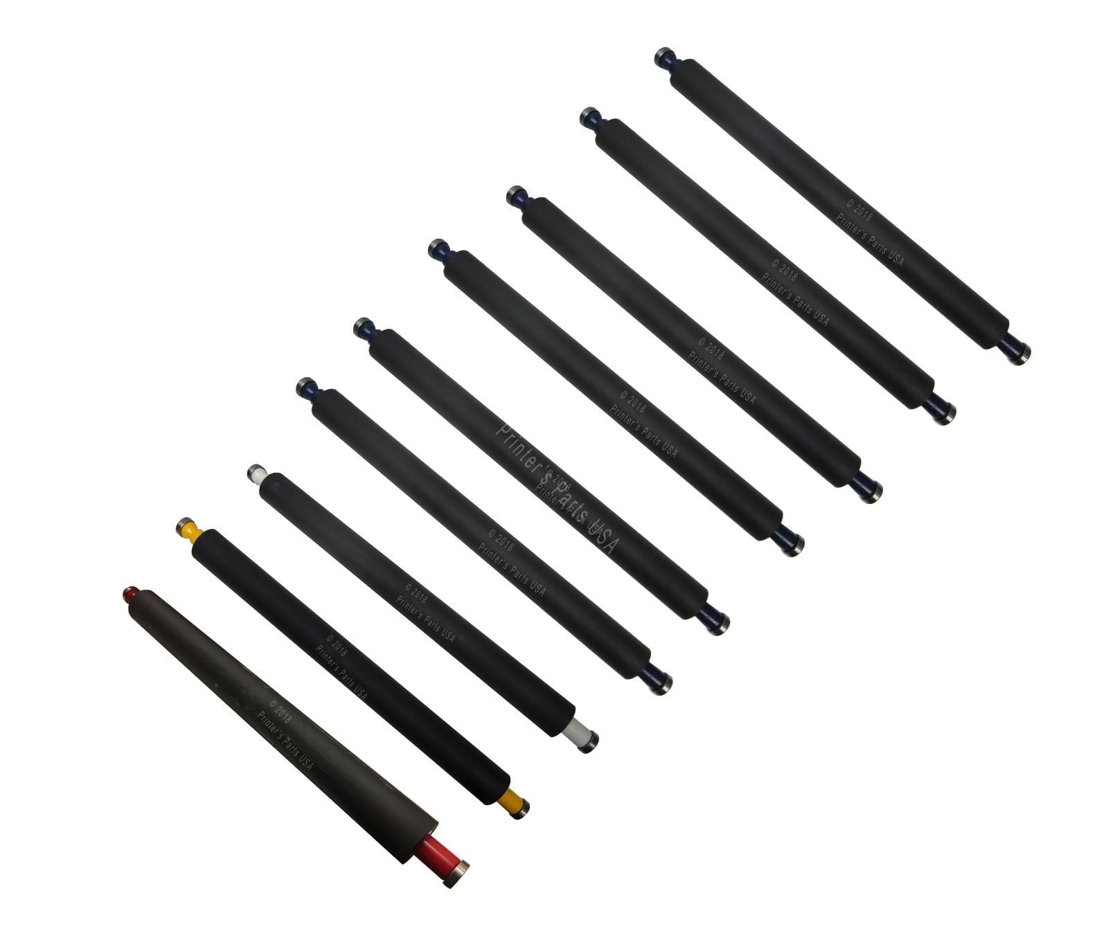 Ink / DDS Direct Dampening Rollers For Heidelberg GTO52 Set of 12