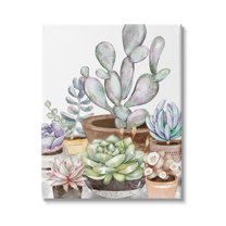 Stupell Industries Potted Succulent Modern Living Room Still life Plants, 16 x 20, Design by Ziwei Li