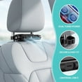 thumbnail image 2 of qolami Headrest Cooling Fan for Car, Rear Seat Car Fans, Backseat Car Fan, Adjustable Wind Speeds Cooling Tool, Portable Backseat Vehicle Fan for Sedans, SUV Truck and Cars, 2 of 8