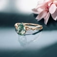 thumbnail image 3 of SHREENATHJEWELRY 7x5MM / 1.5CT Pear Cut Moss Agate Promise Ring CZ Diamond Leaf Twig Ring Nature Inspired Women Jewelry Happy Holiday Gift For Her, 3 of 5