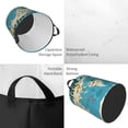 thumbnail image 2 of Lsque World Map With Animal Pattern Laundry Hamper Basket, Tall Woven Rope Hamper Basket for Clothes, Lightweight Storage Basket, Collapsible Waterproof-Small, 2 of 6