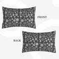 thumbnail image 2 of Rateoe simple white Snowflake Pattern Pillow Covers with Invisible Zipper(Pillows are not Included) Standard Pillowcases-20"x30", 2 of 6