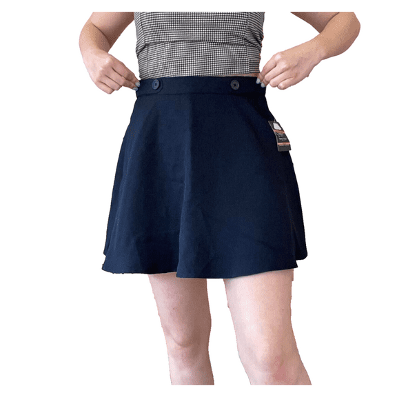 Nautica Girl's Uniform Circle Scooter Skirt, Navy, Size 7