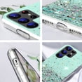 thumbnail image 4 of Compatible with Samsung S23 Ultra Case Clear Glitter Silicone, Phone Case Samsung Galaxy S23 Ultra Case Glitter Sparkle Pink Shockproof Thin Cover (Green), 4 of 14