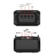 thumbnail image 2 of Altavoces Wamans Bluetooth inalámbricos BS-37D, altavoz subwoofer inalámbrico Bluetooth, minialtavoz portátil para exteriores, para fiestas, viajes al aire libre, artículos en liquidación., 2 of 3