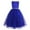 Blue, variant on TiaoBug Flower Girl Sequined Lace Dress Sleeveless Wedding Bridesmaid Gowns Pageant Party Wear White 4