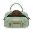 thumbnail image 3 of Wrangler Barrel Bag Retro Top Handle Bags with Crossbody Strap Boston Satchel Purse and Handbag Women, Green, 3 of 7