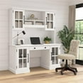 thumbnail image 2 of Bush Westbrook Bureau d'Ordinateur 60 W avec Huche et Rangement - Bois d'Ingénierie, 2 of 5