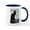 White/Navy Inside, variant on CafePress - Chat Noir Cat Mug - 11 oz Ceramic Mug - Novelty Coffee Tea Cup