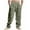 Mens Clothing Army Green, variant on Mens Sweat Pants, Men's Cotton Linen Pants Elastic Waist Drawstring Casual Trouser Lightweight Straight-Legs Loose Beach Yoga Pants with Pockets S-3XL