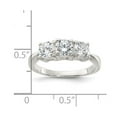 thumbnail image 3 of 925 Sterling Silver Cubic Zirconia Ring Size 8 Ring for Women, 3 of 3