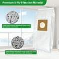 thumbnail image 4 of 8 Pack Type Y HEPA Vacuum Bags for Hoover WindTunnel Upright Style Y, Z, YZ Vacuum Cleaners, Replace Part 4010100Y, 4 of 6