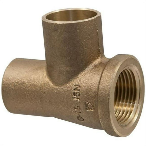 Nibco Reducing Tee,Low-Lead Cast Bronze 714RR-LF 3/4/X1/2X3/4