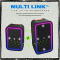thumbnail image 6 of Skullcandy Stomp Bluetooth Speaker – IPX7, LED Lights & Strobe Modes, 12H Battery, Bone, 6 of 9