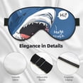 thumbnail image 4 of Naloa Great White Shark Print Sleep Mask for Sleeper, Light Blocking Sleeping Eye Mask for Women Men, Eye Shade with Adjustable Strap for Travel, Nap,Meditation, 4 of 7