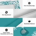 thumbnail image 6 of Aqua Coastal Coral Outdoor Rug for Patio/Deck/Porch, Non-Slip Large Area Rug 3 x 5 Ft, White Ocean Marine Sea Nautical Beach Indoor Outdoor Rugs Washable Area Rugs, Camping Rug Carpet Runner, 6 of 8