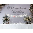 thumbnail image 3 of Wedding Decorations Set - Large Just Married Banner & Wooden Mr & Mrs Signs, Black, 3 of 10
