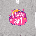 thumbnail image 4 of Inktastic Artist I Love Art Girls Toddler Dress, 4 of 5