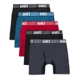 thumbnail image 2 of Hanes Boys Underwear Long-Leg Boxer Briefs, 5-Pack, Moves Anti-Chafing, Moisture-Wicking Underwear, 2 of 5