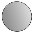thumbnail image 2 of Bellaterra Home 8831-24SL Round Metal Frame Mirror, Brushed Silver, 2 of 3
