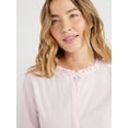 thumbnail image 5 of Free Assembly Women’s Ruffle Neck Shirt with Long Sleeves, Sizes XS-XXL, 5 of 6