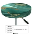 thumbnail image 4 of Fotbe Green And Gold Marble Stool Covers Round,Waterproof Round Bar Stool Covers Bar Chair Covers Washable Stool Cushion Slipcover for 12-14 Inch Chair-12 inch, 4 of 7
