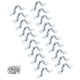thumbnail image 1 of Abrazaderas de correa en U Wideskall de 3/4" para tubos de alta resistencia, con tornillos, paquete de 20, 1 of 2