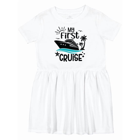 Inktastic My First Cruise Girls Toddler Dress