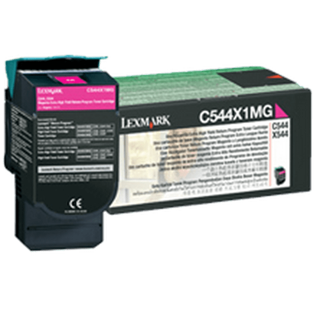 Cartouche de Toner Laser Haute Capacité Neuve Originale LEXMARK / IBM C544X1MG Magenta pour LEXMARK / IBM C543DN