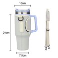 thumbnail image 4 of Protector duradero portátil reutilizable, funda para taza con mango de 40, portabotellas de agua Gris Zulema Portabotellas deportivas, 4 of 8