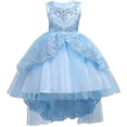 thumbnail image 1 of Ropa para niños Vestido para niñas Vestido de princesa Vestido de encaje bordado para niñas Vestido de cola para niñas de flores, 1 of 6