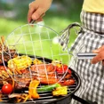 thumbnail image 4 of Wire Roaster Round Cooking Racks Stainless Steel Roasting Cooking Racks With Handle For Picnic Camping Baking Cooking BBQ, 4 of 4